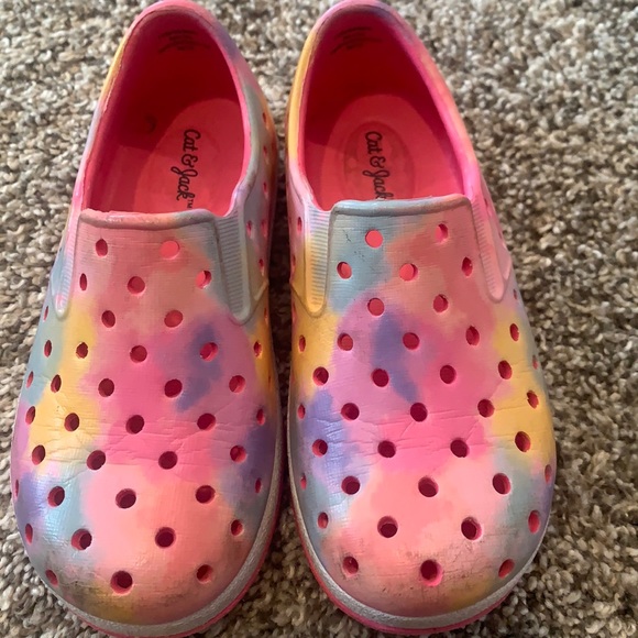 Cat & Jack Shoes Tie Dye Cat Jack Jese Slip On Water Shoes Size 8